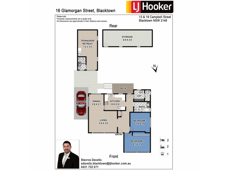 16 Glamorgan Street, Blacktown NSW 2148 Floorplan