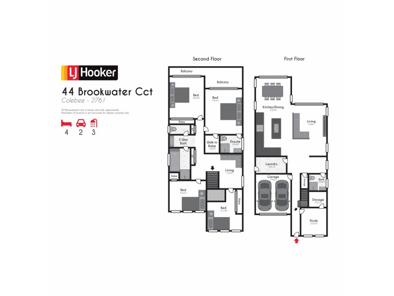44 Brookwater Circuit, Colebee NSW 2761 Floorplan