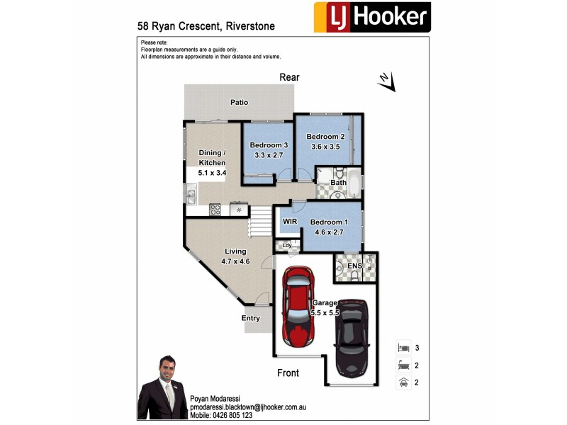 58 Ryan Crescent, Riverstone NSW 2765 Floorplan