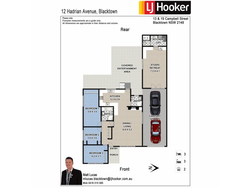 12 Hadrian Avenue, Blacktown NSW 2148 Floorplan