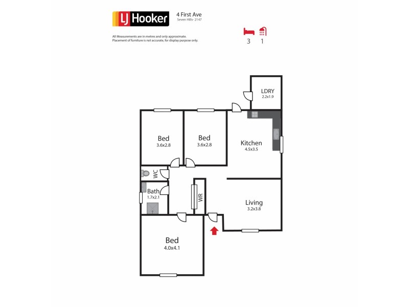4 First Avenue, Seven Hills NSW 2147 Floorplan