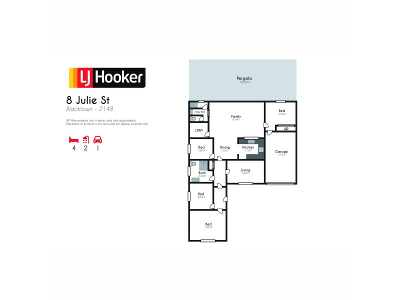 8 Julie Street, Blacktown NSW 2148 Floorplan