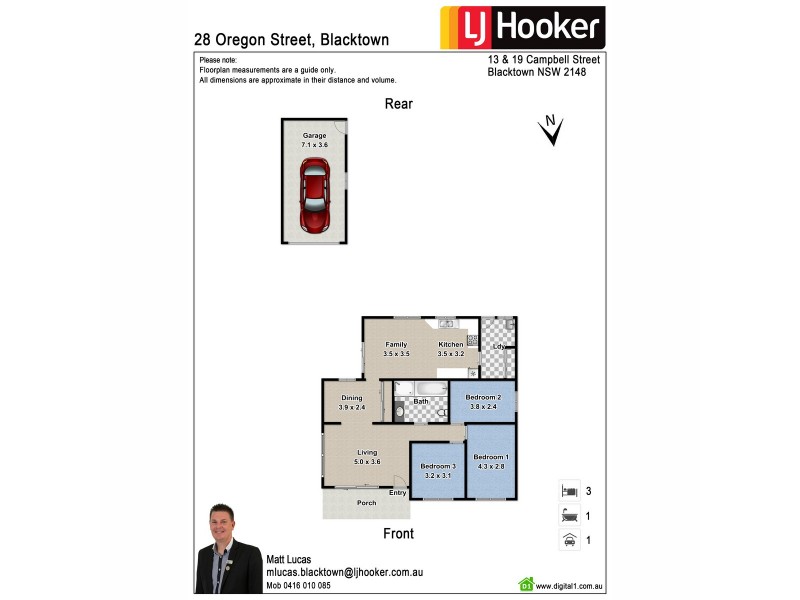 28 Oregon Street, Blacktown NSW 2148 Floorplan