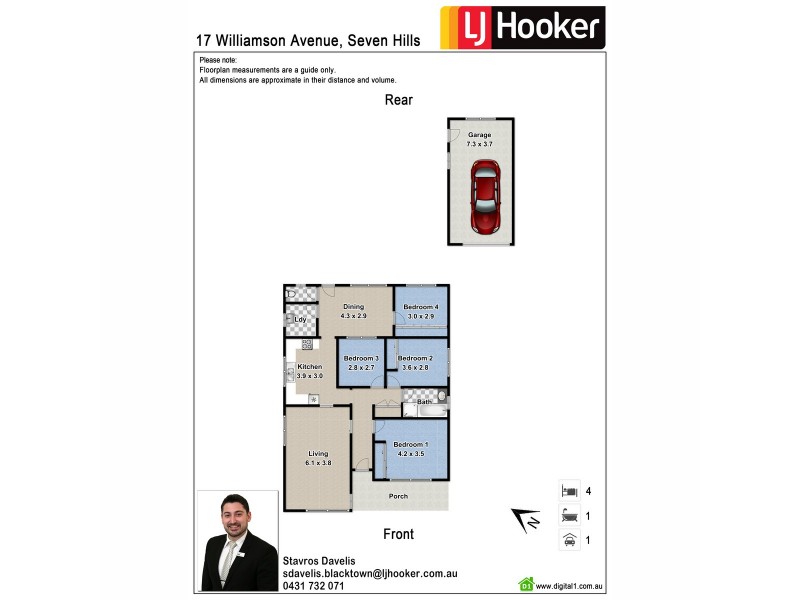 17 Williamson Avenue, Seven Hills NSW 2147 Floorplan
