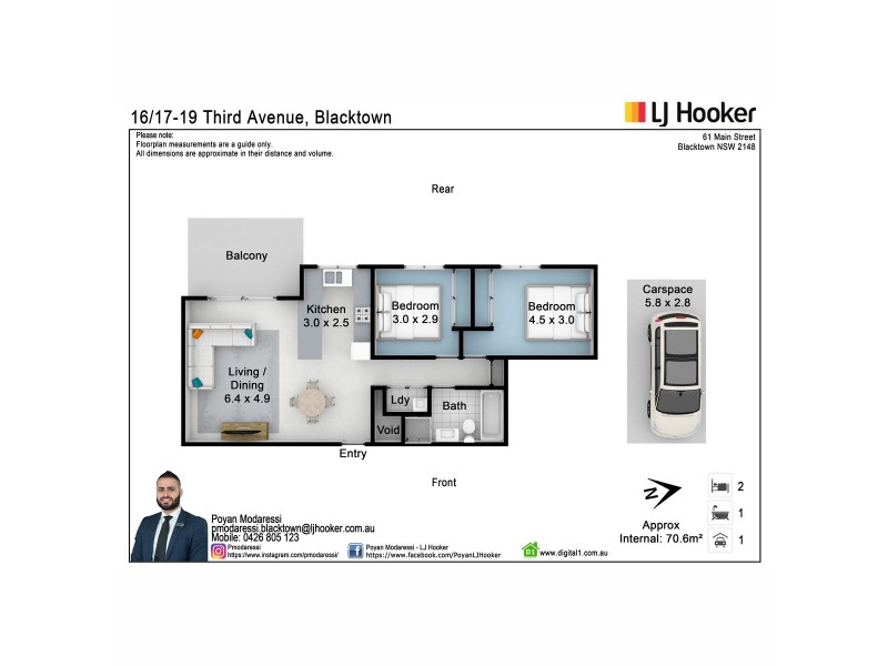 16/17-19 Third Avenue, Blacktown NSW 2148 Floorplan