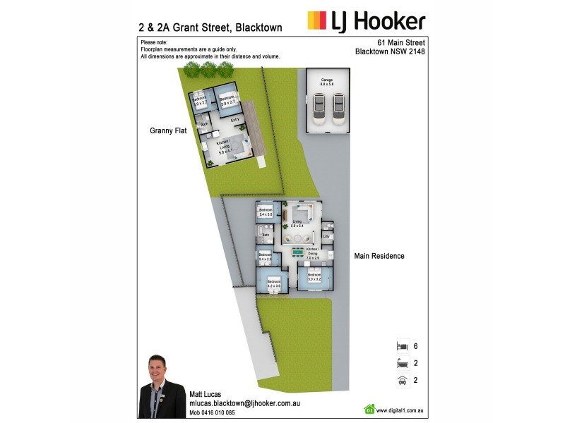 2 & 2A Grant Street, Blacktown NSW 2148 Floorplan