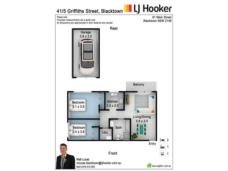 41/5 Griffiths Street, Blacktown NSW 2148 Floorplan