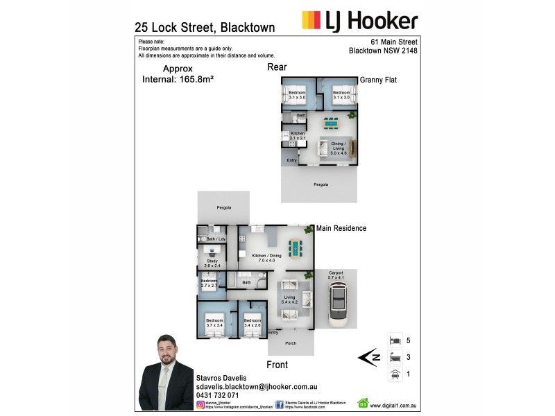 25 & 25a Lock Street, Blacktown NSW 2148 Floorplan