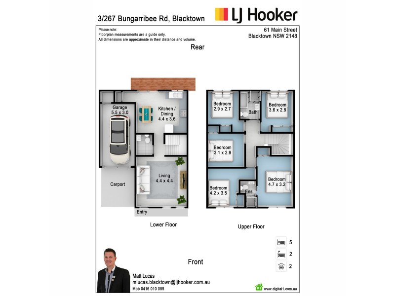 3/267 Bungarribee Road, Blacktown NSW 2148 Floorplan