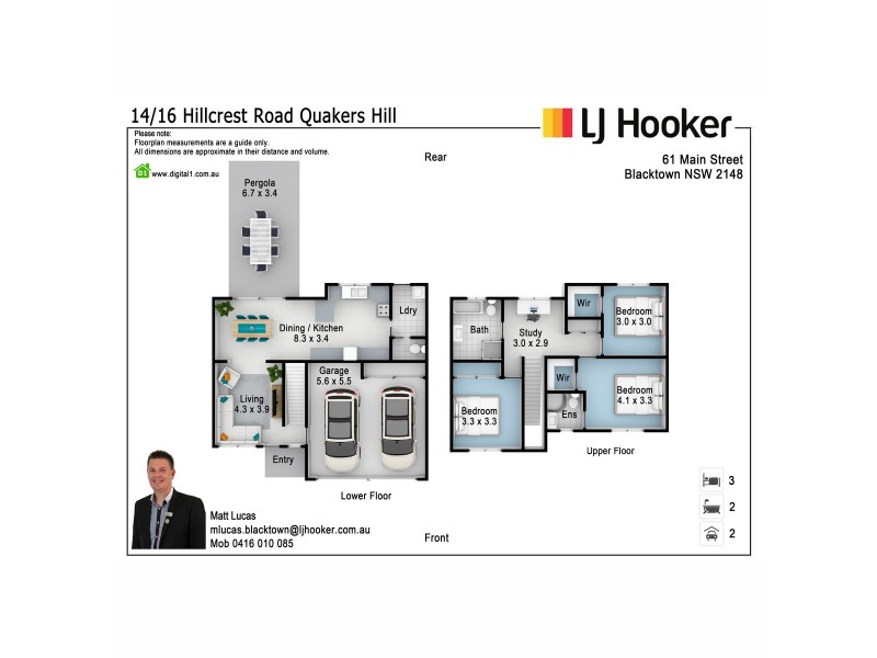 14/16 Hillcrest Road, Quakers Hill NSW 2763 Floorplan