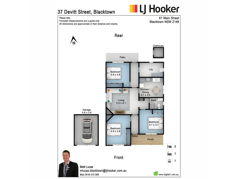 37 Devitt Street, Blacktown NSW 2148 Floorplan
