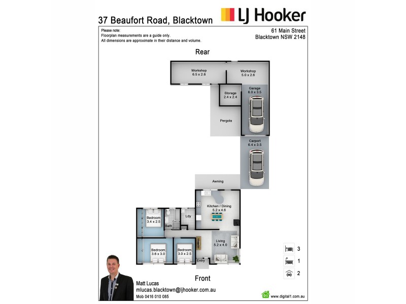 37 Beaufort Road, Blacktown NSW 2148 Floorplan