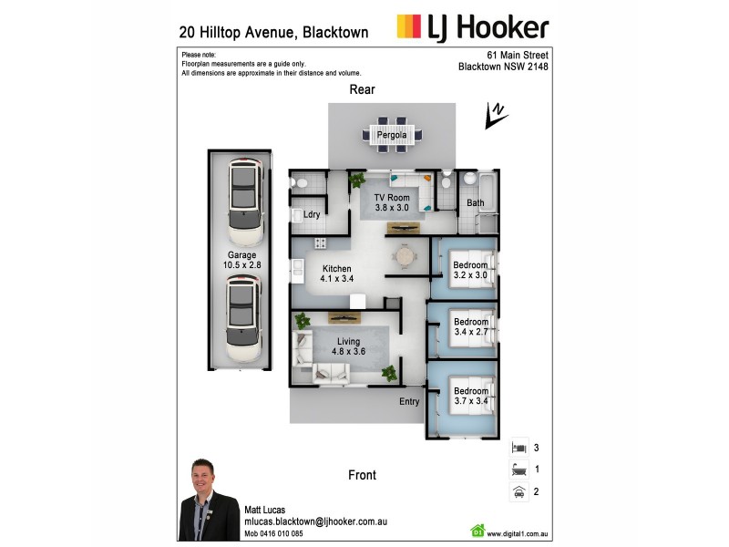 20 Hilltop Avenue, Blacktown NSW 2148 Floorplan
