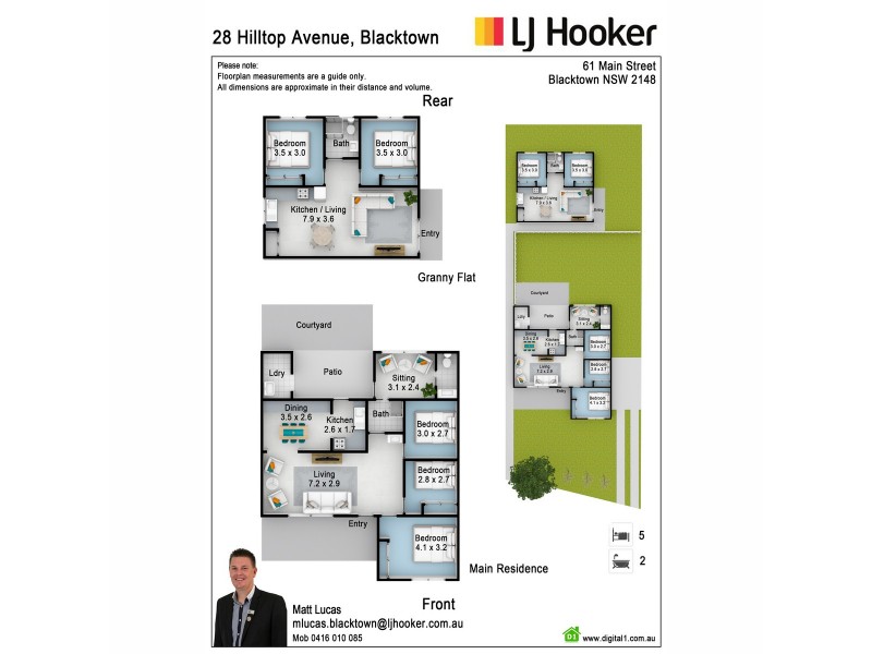 28 & 28a Hilltop Avenue, Blacktown NSW 2148 Floorplan