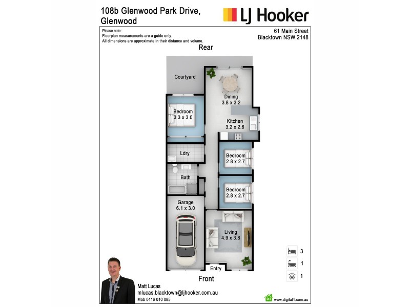 108 Glenwood Park Drive, Glenwood NSW 2768 Floorplan