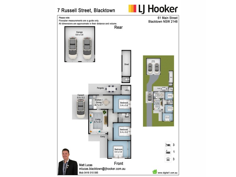 7 Russell Street, Blacktown NSW 2148 Floorplan