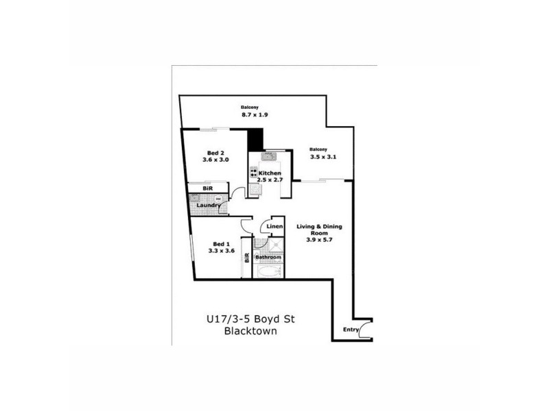 17/3-5 Boyd Street, Blacktown NSW 2148 Floorplan