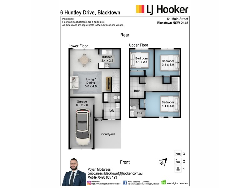 3/2 Huntley Drive, Blacktown NSW 2148 Floorplan