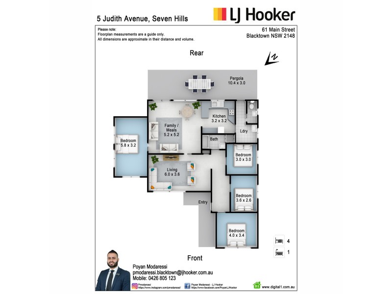 5 Judith Avenue, Seven Hills NSW 2147 Floorplan