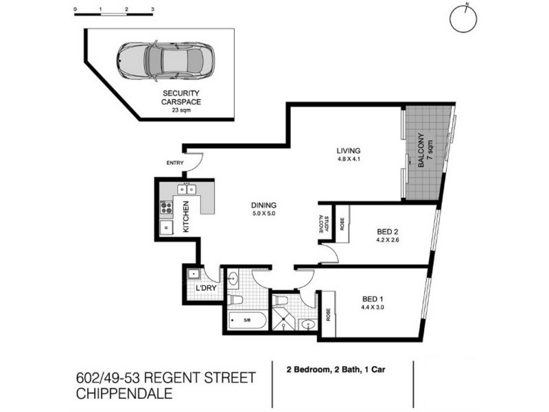 602/49-53 Regent Street, Chippendale NSW 2008 Floorplan