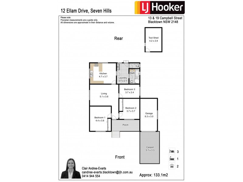 12 Ellam Drive, Seven Hills NSW 2147 Floorplan