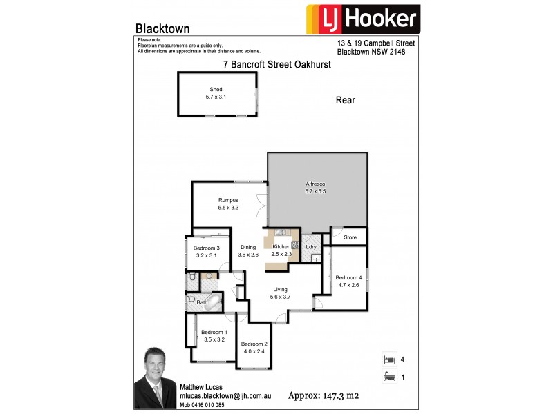 7 Bancroft Street, Oakhurst NSW 2761 Floorplan