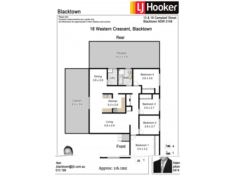 18 Western Crescent, Blacktown NSW 2148 Floorplan