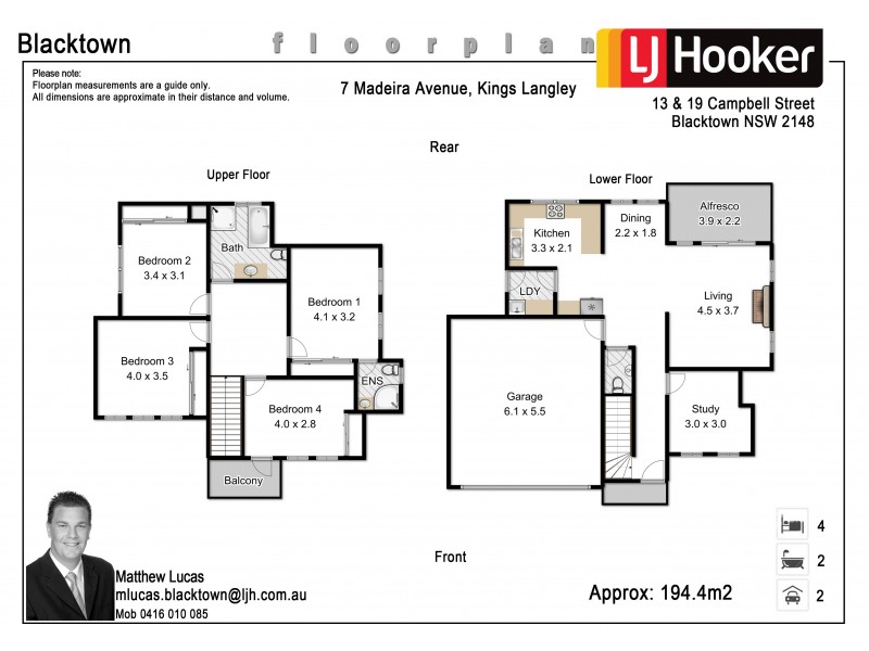 7 Madeira Avenue, Kings Langley NSW 2147 Floorplan