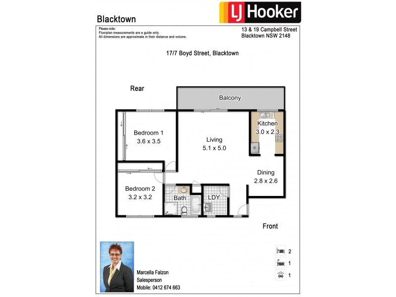 17/7 Boyd Street, Blacktown NSW 2148 Floorplan