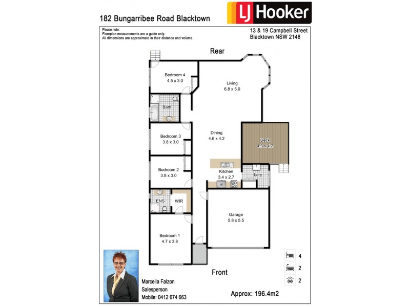 182 Bungarribee Road, Blacktown NSW 2148 Floorplan