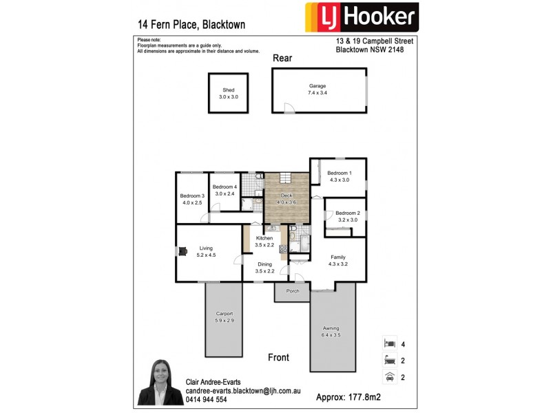 14 Fern Place, Blacktown NSW 2148 Floorplan