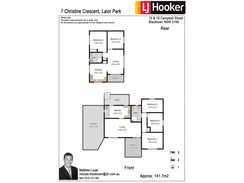 7 Christine Crescent, Lalor Park NSW 2147 Floorplan
