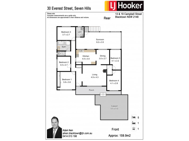 30 Everest Street, Seven Hills NSW 2147 Floorplan