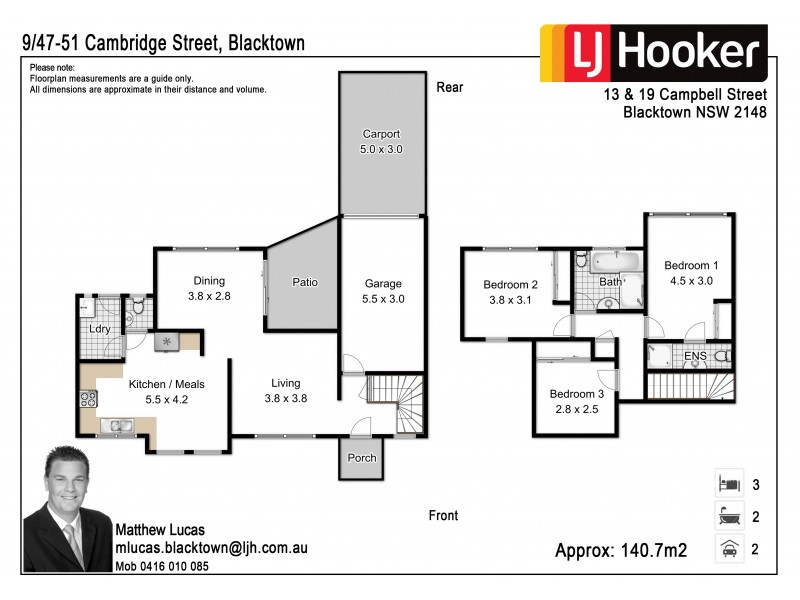 9/47-51 Cambridge Street, Blacktown NSW 2148 Floorplan
