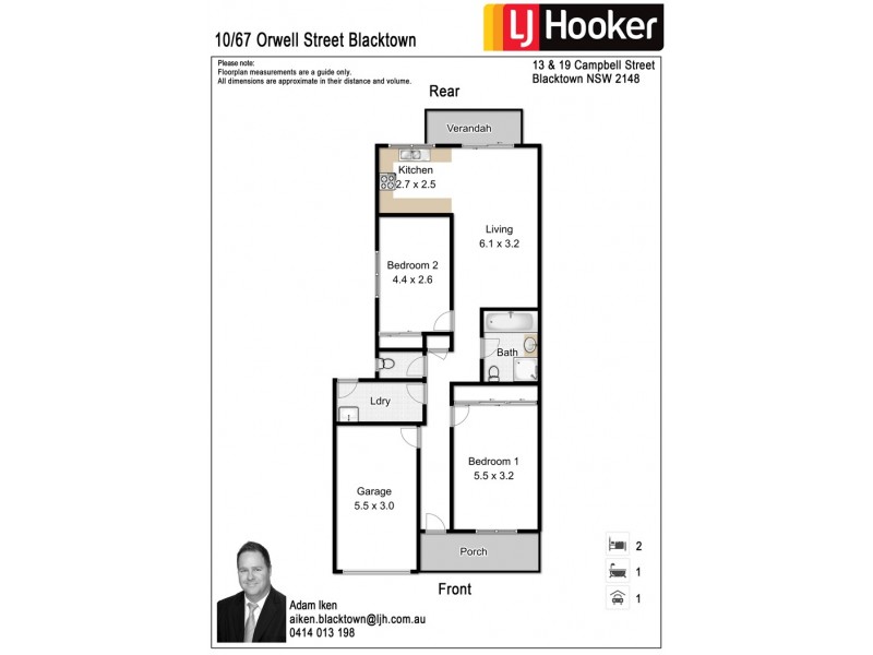 10/67 Orwell Street, Blacktown NSW 2148 Floorplan