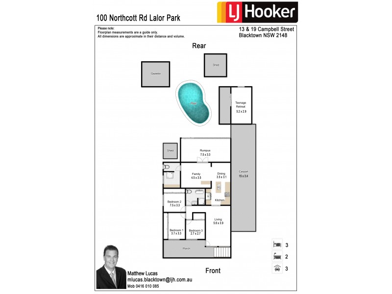 100 Northcott Road, Lalor Park NSW 2147 Floorplan