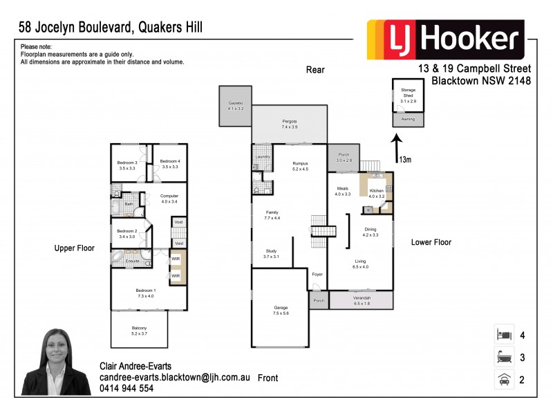 58 Jocelyn Blvd, Quakers Hill NSW 2763 Floorplan