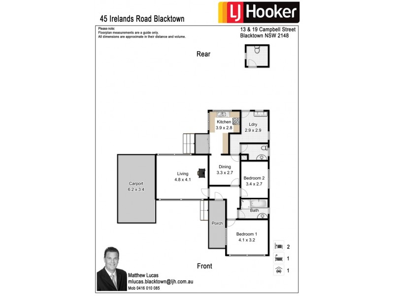 45 Irelands Road, Blacktown NSW 2148 Floorplan