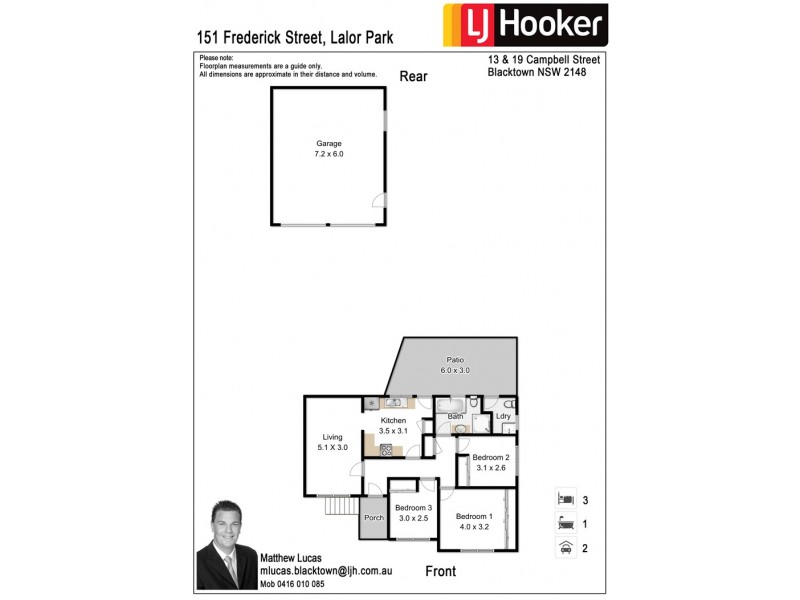 151 Frederick Street, Lalor Park NSW 2147 Floorplan