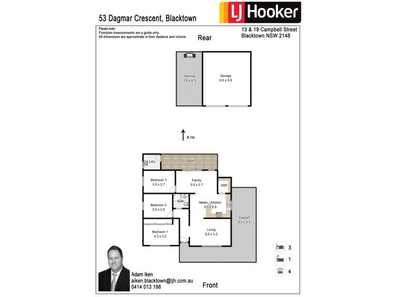 53 Dagmar Crescent, Blacktown NSW 2148 Floorplan