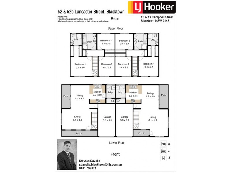 52 & 52b Lancaster Street, Blacktown NSW 2148 Floorplan