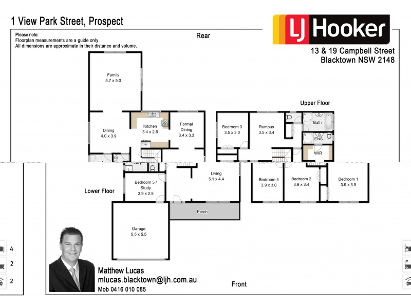 1 View Park Street, Prospect NSW 2148 Floorplan