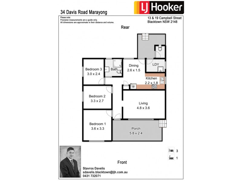 34 Davis Road, Marayong NSW 2148 Floorplan