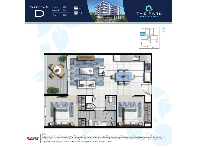 708/9-15 Markeri Street, Mermaid Beach QLD 4218 Floorplan
