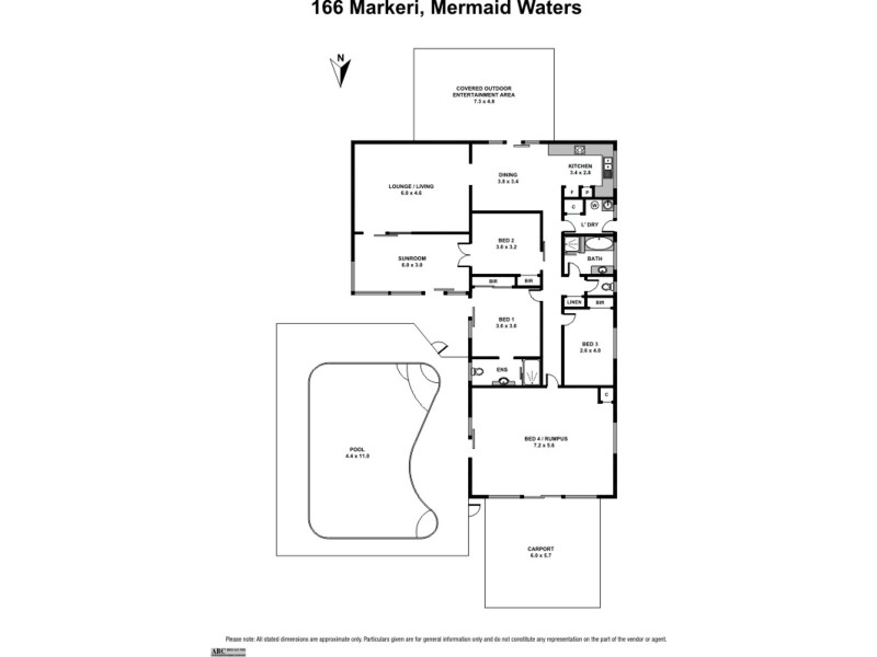 166 Markeri Street, Mermaid Waters QLD 4218 Floorplan