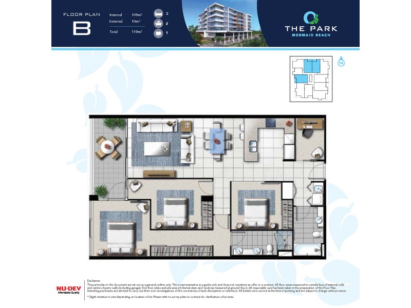 509/9-15 Markeri Street, Mermaid Beach QLD 4218 Floorplan