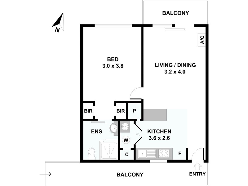 33/69-73 Ferny Avenue, Surfers Paradise QLD 4217 Floorplan