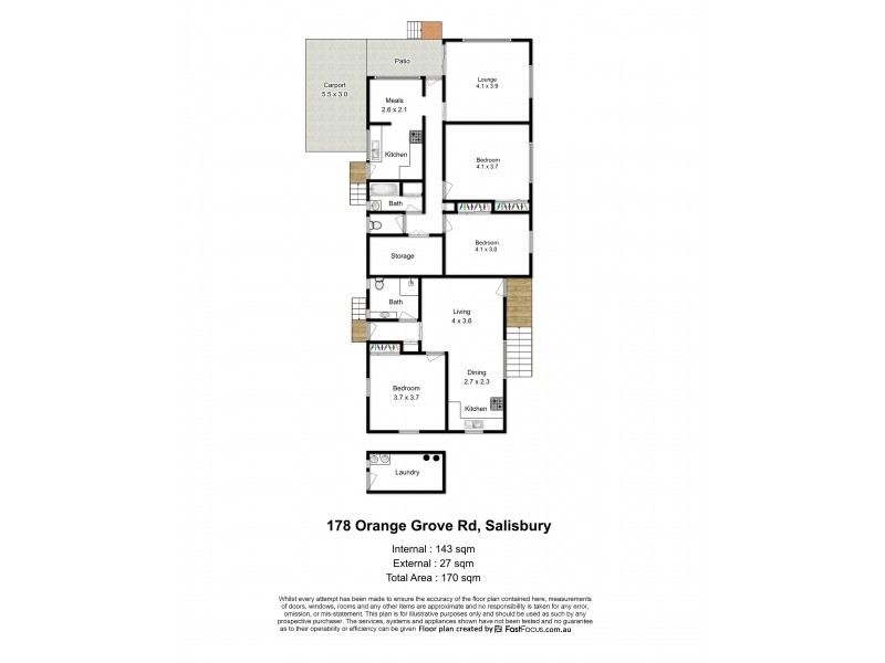 178 Orange Grove Road, Salisbury QLD 4107 Floorplan