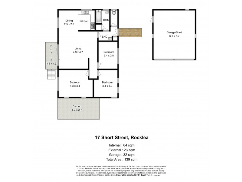 17 Short Street, Rocklea QLD 4106 Floorplan