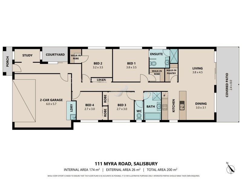 111 Myra Rd, Salisbury QLD 4107 Floorplan